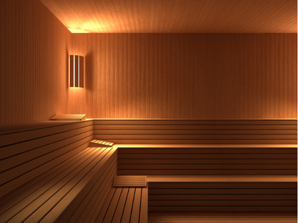 Sauna therapy benefits include detoxification, stress relief, and improved cardiovascular health in a calming wooden sauna.